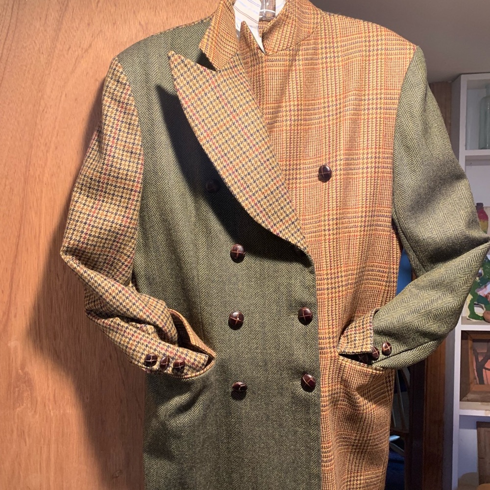 VotreNom plaid wool blazer